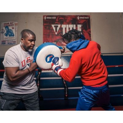 Макивара круглая с ручками Fighting Sports Leather Punch Shield(Р¤РѕС‚Рѕ 4)