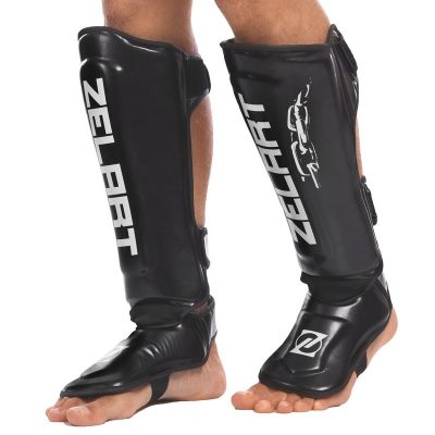 Защита для голени и стопы Муай Тай, ММА, Кикбоксинг PU ZELART BO-1321(Р¤РѕС‚Рѕ 3)
