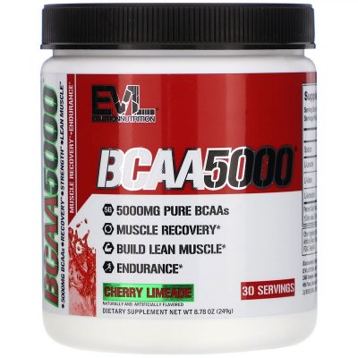 EVLution Nutrition, BCAA 5000, Вишня, 8.78 oz (249 г.)(Р¤РѕС‚Рѕ 1)