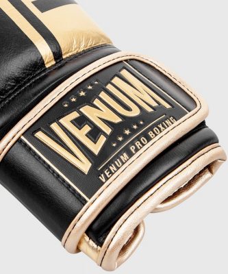 Боксерские перчатки Venum Shield Pro Boxing Gloves Velcro - Черный/Золото(Р¤РѕС‚Рѕ 5)
