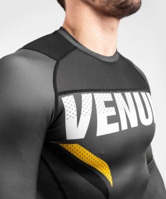 Рашгард Venum ONE FC Impact Rashguard Длинный рукав - Черный/Желтый (Р¤РѕС‚Рѕ 5)