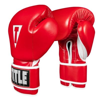 Перчатки боксерские TITLE Boxeo Mexican Leather Training Gloves Tres Red(Р¤РѕС‚Рѕ 1)