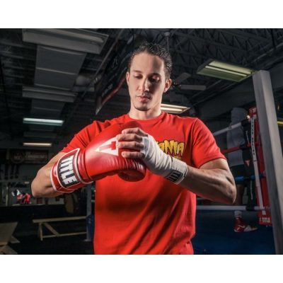 Перчатки боксерские TITLE Boxeo Mexican Leather Training Gloves Tres Red(Р¤РѕС‚Рѕ 2)