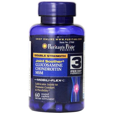 Витаминный комплекс для суставов Puritans Pride Glucosamine MSM (60 Таблеток)(Р¤РѕС‚Рѕ 1)