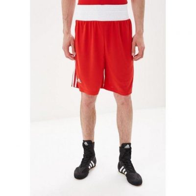 Форма для занятий боксом Adidas Base Punch New (шорты + майка, красная, ADIBTT02/ADIBTS02)(Р¤РѕС‚Рѕ 3)