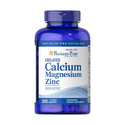 Витаминный комплекс Puritans Pride Chelated Calcium Magnesium Zinc (250 таблеток)(Р¤РѕС‚Рѕ 1)