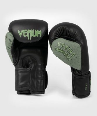 Боксерские перчатки Venum Boxing Lab Gloves - Черный/Зеленый(Р¤РѕС‚Рѕ 2)