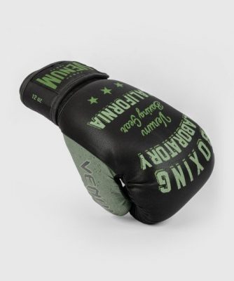 Боксерские перчатки Venum Boxing Lab Gloves - Черный/Зеленый(Р¤РѕС‚Рѕ 3)