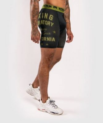 Шорты компрессионные Venum Boxing Lab Training shorts - Черный/Зеленый(Р¤РѕС‚Рѕ 2)