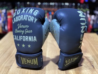 Боксерские перчатки Venum Boxing Lab Gloves - Черный/Зеленый(Р¤РѕС‚Рѕ 7)
