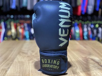 Боксерские перчатки Venum Boxing Lab Gloves - Черный/Зеленый(Р¤РѕС‚Рѕ 9)