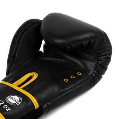 Боксерские перчатки Dozen Monochrome Training Boxing Gloves Черный/Желтый(Р¤РѕС‚Рѕ 4)