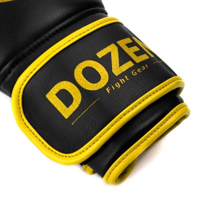 Боксерские перчатки Dozen Monochrome Training Boxing Gloves Черный/Желтый(Р¤РѕС‚Рѕ 6)