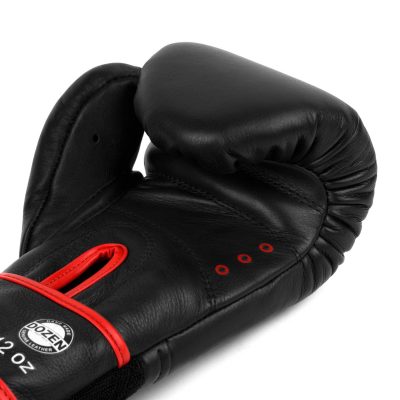 Боксерские перчатки Dozen Monochrome Training Boxing Gloves Черный/Красный(Р¤РѕС‚Рѕ 5)