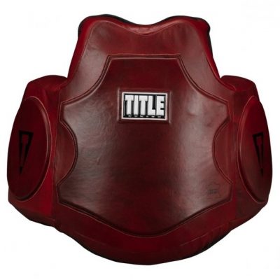 Защита корпуса (Жилет тренерский) TITLE Boxing Blood Red Leather Body Protector(Р¤РѕС‚Рѕ 3)