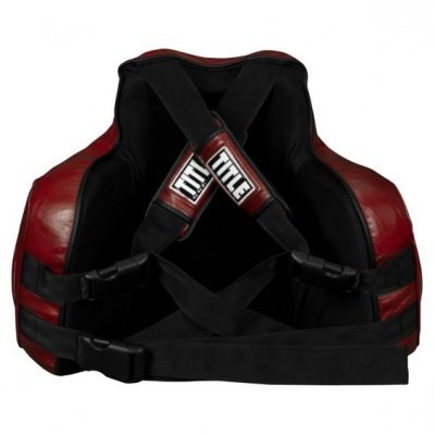 Защита корпуса (Жилет тренерский) TITLE Boxing Blood Red Leather Body Protector(Р¤РѕС‚Рѕ 6)