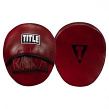 Замовити Лапы боксерские TITLE Boxing Blood Red Leather Punch Mitts