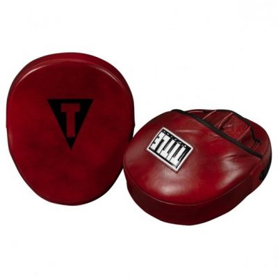Лапы боксерские TITLE Boxing Blood Red Leather Punch Mitts(Р¤РѕС‚Рѕ 4)