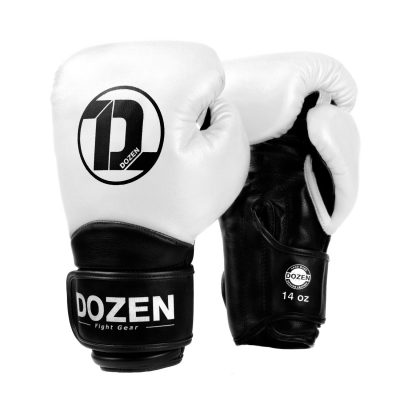 Боксерские перчатки Dozen Dual Impact Training Boxing Gloves Белый/Черный(Р¤РѕС‚Рѕ 1)
