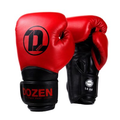 Боксерские перчатки Dozen Dual Impact Training Boxing Gloves Красный/Черный(Р¤РѕС‚Рѕ 1)