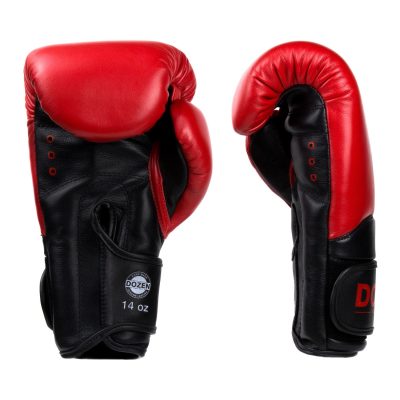 Боксерские перчатки Dozen Dual Impact Training Boxing Gloves Красный/Черный(Р¤РѕС‚Рѕ 3)