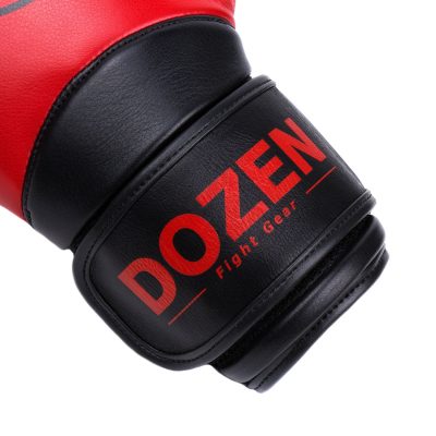 Боксерские перчатки Dozen Dual Impact Training Boxing Gloves Красный/Черный(Р¤РѕС‚Рѕ 7)