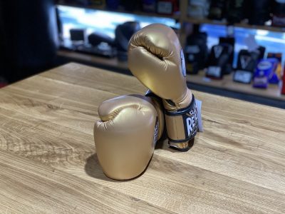 Перчатки боксерские Cleto Reyes Hook & Loop Training Gloves Золото(Р¤РѕС‚Рѕ 3)