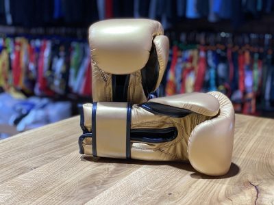 Перчатки боксерские Cleto Reyes Hook & Loop Training Gloves Золото(Р¤РѕС‚Рѕ 4)