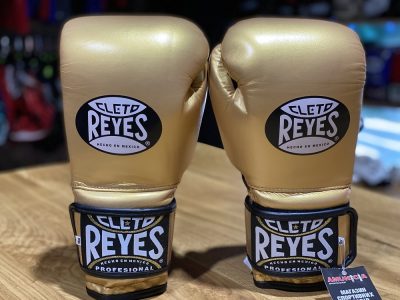 Перчатки боксерские Cleto Reyes Hook & Loop Training Gloves Золото(Р¤РѕС‚Рѕ 6)