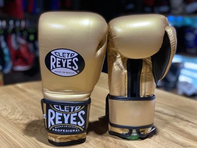 Перчатки боксерские Cleto Reyes Hook & Loop Training Gloves Золото(Р¤РѕС‚Рѕ 7)