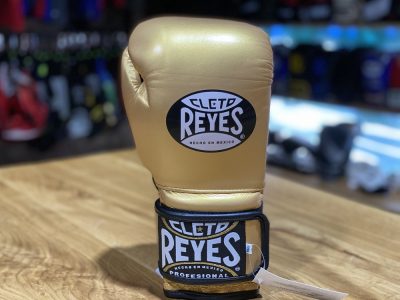 Перчатки боксерские Cleto Reyes Hook & Loop Training Gloves Золото(Р¤РѕС‚Рѕ 8)