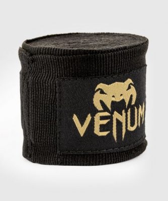 Боксерские бинты Venum Kontact Boxing Handwraps Черный/Золото(Р¤РѕС‚Рѕ 2)