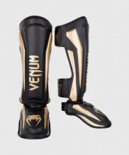 Замовити Защита ног Venum Elite Standup Shin Guards - Черный/Золото