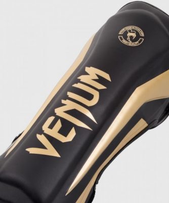 Защита ног Venum Elite Standup Shin Guards - Черный/Золото(Р¤РѕС‚Рѕ 2)