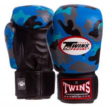 Замовити Перчатки боксерские кожаные TWINS FBGVL3-ARMY 12-16 унций Камуфляж/Синий