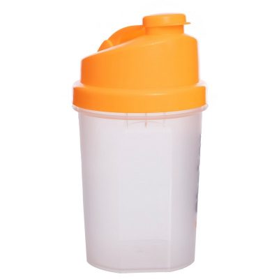 Шейкер для спортивного питания FI-5056 (TS1255) (пластик, 500мл, прозрачный-оранжевый)(Фото 3)
