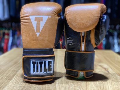 Перчатки боксерские TITLE Vintage Leather Training Gloves(Р¤РѕС‚Рѕ 10)
