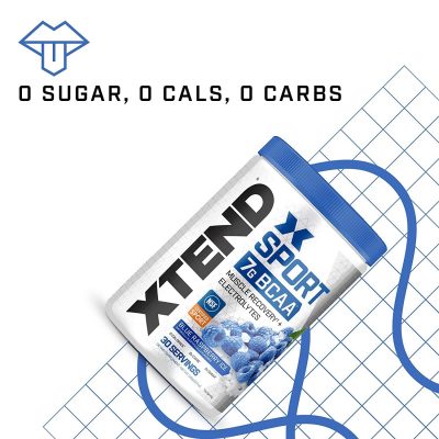 BCAA Xtend Sport 7G BCAA Голубая малина Ice 345 г(Р¤РѕС‚Рѕ 4)