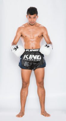 Шорты для Муай-Тай King Pro Boxing Muay Thai Shorts Чёрный/Синий(Р¤РѕС‚Рѕ 3)