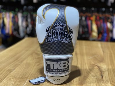 Перчатки боксерские Top King Empower Creativity TKBGEM-01 Бел/Карб/Серебро(Р¤РѕС‚Рѕ 5)