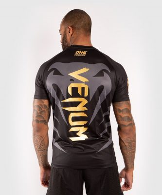 Футболка Venum X ONE FC Dry Tech T-shirt - Черный /Золото(Р¤РѕС‚Рѕ 4)