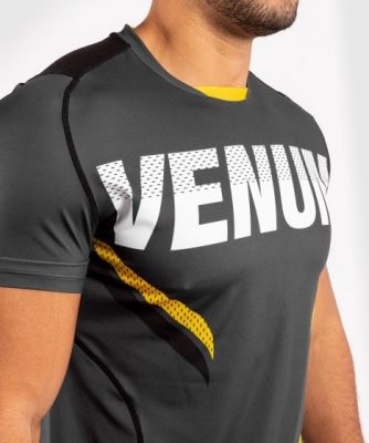 Футболка тренировочная Venum ONE FC Impact Dry Tech Серый/Желтый(Р¤РѕС‚Рѕ 5)
