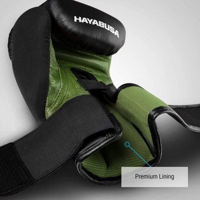 Боксерские перчатки Hayabusa T3 Kanpeki Черный/Зеленый(Р¤РѕС‚Рѕ 4)