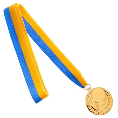Заготовка медали с лентой PLUCK C-4844 5см золото, серебро, бронза(Фото 3)