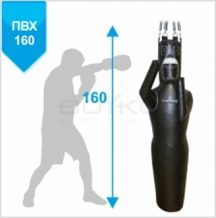 Замовити Боксерский манекен BS - Силуэт, ПВХ, левый, на 6 пружинах L18cм с поворотным диском, 160*55см