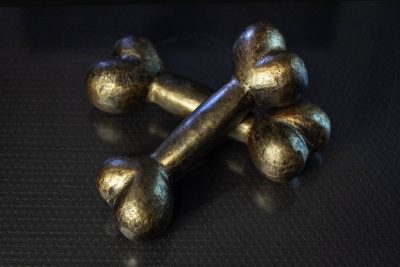 Кости (пара гантелей) чугунные дизайнерские гантели 2х3 кг(Р¤РѕС‚Рѕ 3)