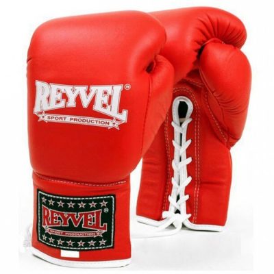 Боксерские перчатки на шнуровке Reyvel Pro(Р¤РѕС‚Рѕ 1)