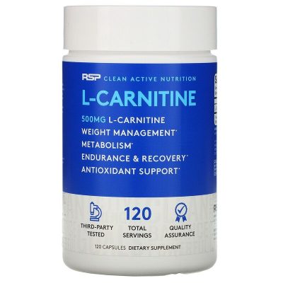 RSP Карнитин L-карнитин 500 мг 120 капсул(Р¤РѕС‚Рѕ 1)