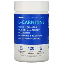 Замовити RSP Карнитин L-карнитин 500 мг 120 капсул