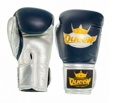 Перчатки боксерские Queen Boxing Gloves Pro 1 Синий/Серебро(Р¤РѕС‚Рѕ 2)